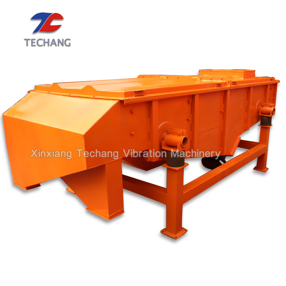 Carbon Steel Amplitude 8mm Linear Vibrating Screen For Sand