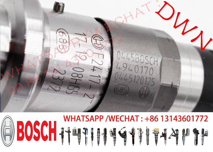 BOSCH GENUINE BRAND NEW injector 0445120125 0445120029 0445120125 0445120236 for Case Cummins Komatsu QSC QSL