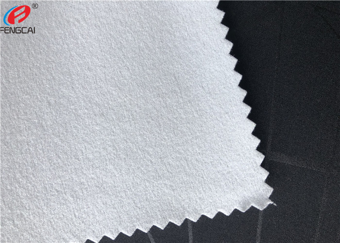 Embossed 4 Way Stretch Fabric Composite With Polyester Brushed Fabric Garment Use