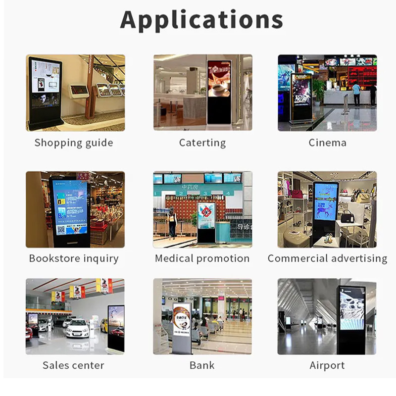 Floor Standing Digital Signage Kiosk 55 Inch For Indoor Advertising