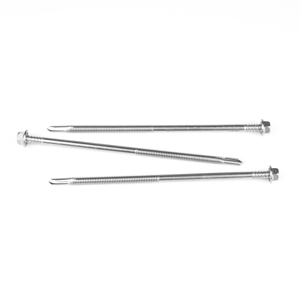 Torx Drive Double Thread Ss410 Stainless Steel Self Drilling Screws 5 Point Hex Head