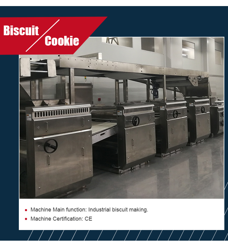 Automatic Soft Cookie / Wafer Biscuit Production Line Industrial