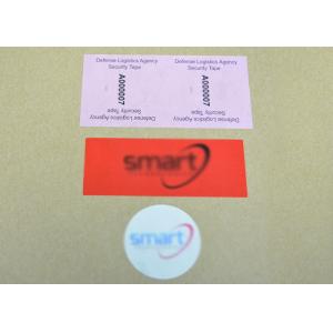 Customized Tamper Proof VOID Security Labels With Hidden Message