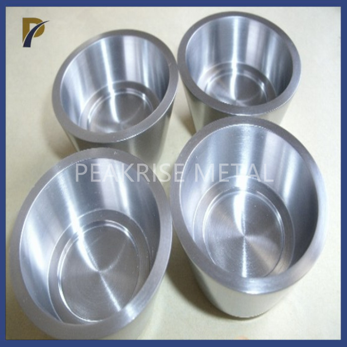 Machined Molybdenum Crucible 35ml Volume High Temperature Crucible Mo Crucible For Laboratory Testing Melting Crucible