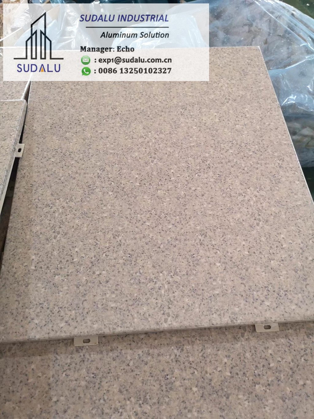 SUDALU Wooden Color Aluminum Solid Panel for Facade Cladding Exterior Decoration Metal Panel