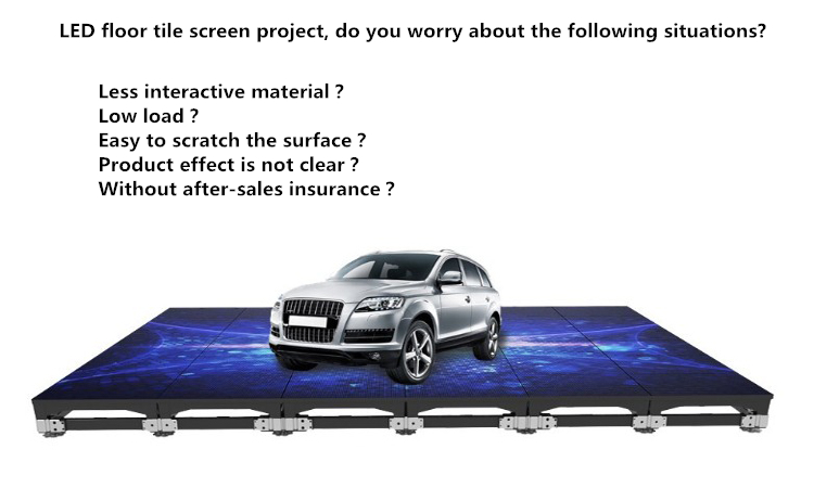 custom led video displays dance floor led display manufacturer P4.8 Foot Step