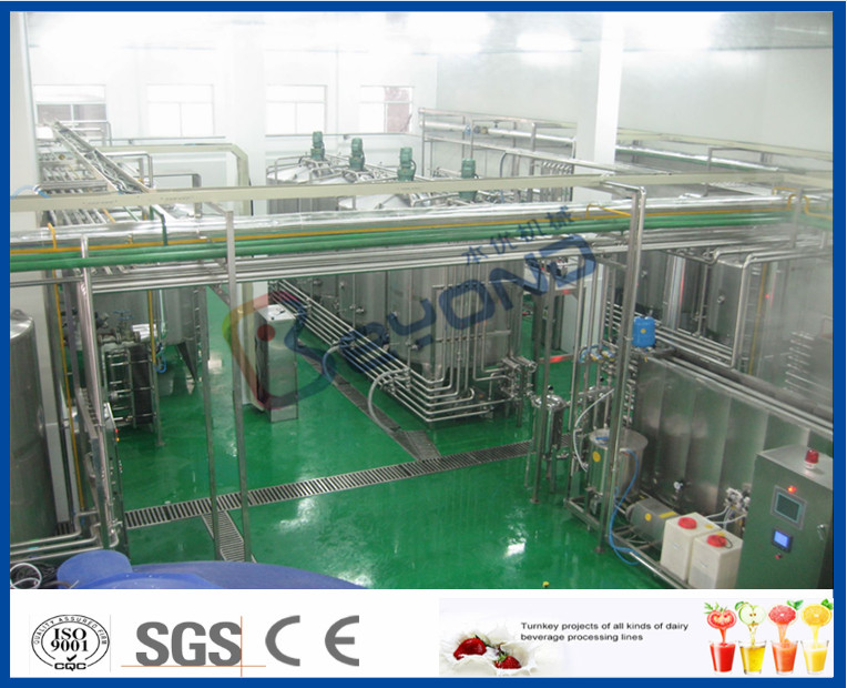 3000 - 20000LPH Full Automatic Beverage Production Line With CIP System / PLC Control