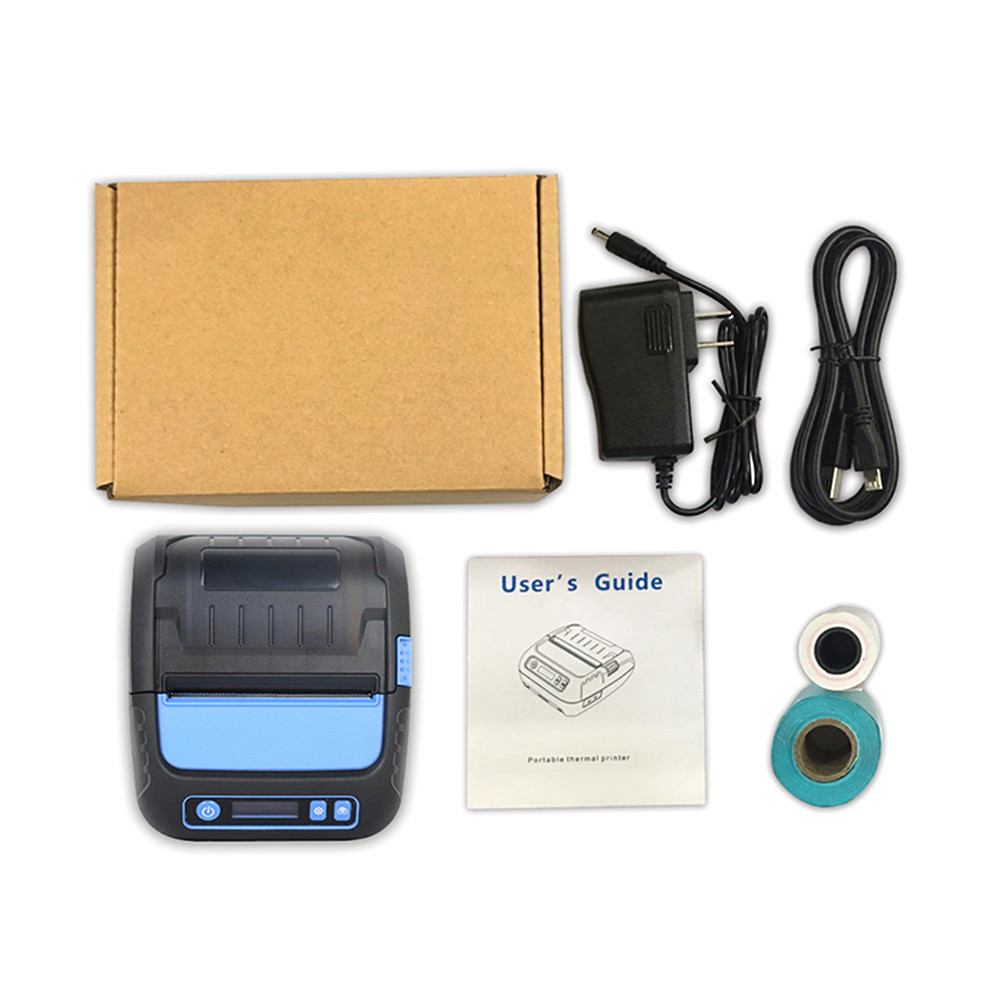 ESC DC9V Handheld Barcode Label Printer 90mm/ Sec For IOS Android