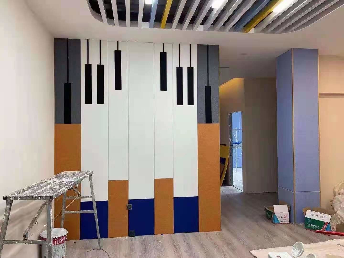 9mm Soundproof Polyester Fiber Acoustic Wall Panels Environmental Protection