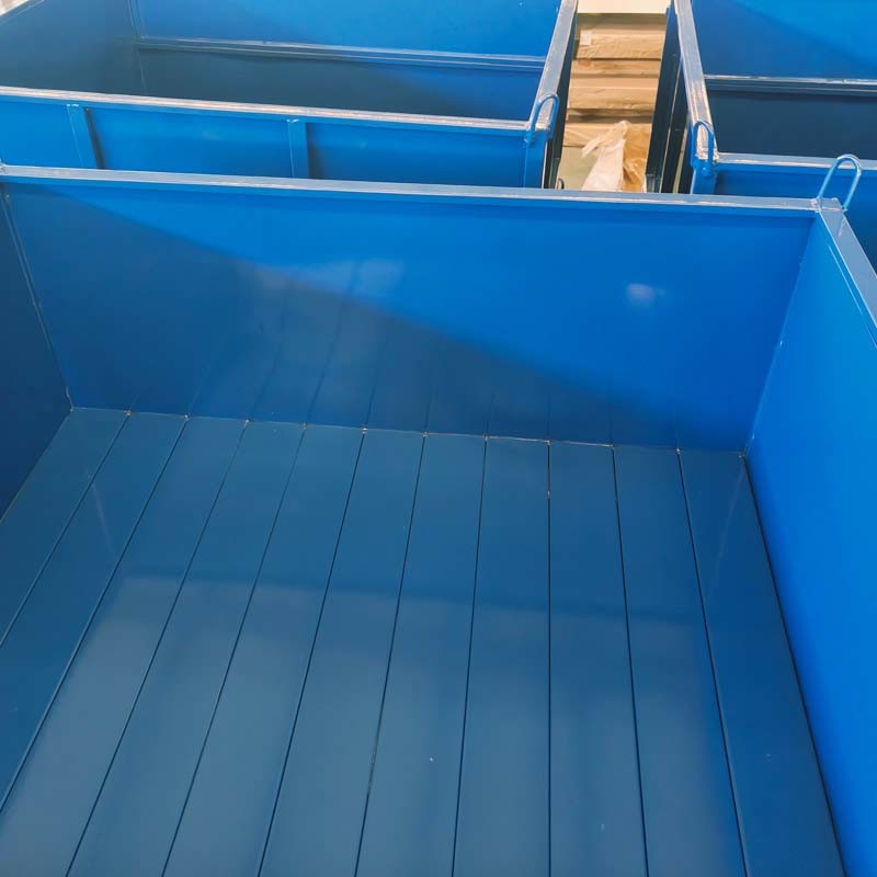 Industrial Warehouse Material Metal Pallet Box Folding Stackable