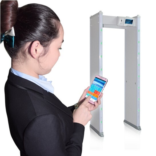 Anti - Interference Walk Through Metal Detector With 7 Inch HDMI Touch Screen