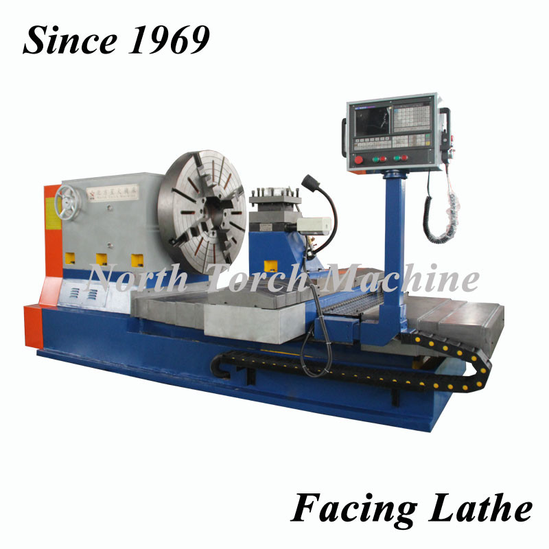 Conventional Facing In Lathe Machine , Horizontal Turning Lathe With DRO PLC