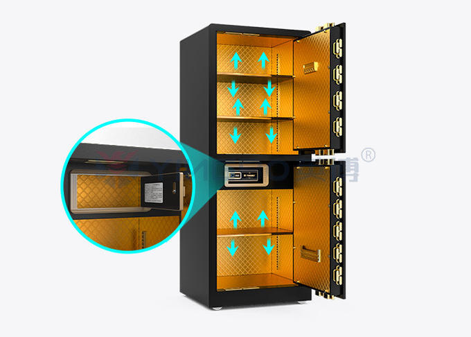 Biometric Fingerprint Lock Luxury Home Safes Anti Theft 120kg YB/RS-150D