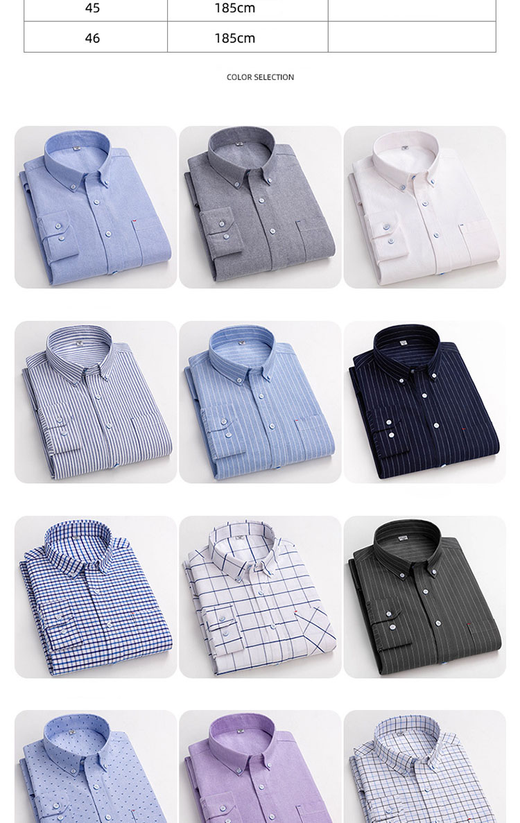 100% Oxford Cotton Summer Collection Check Shirt and Trousers for Office Dress Code