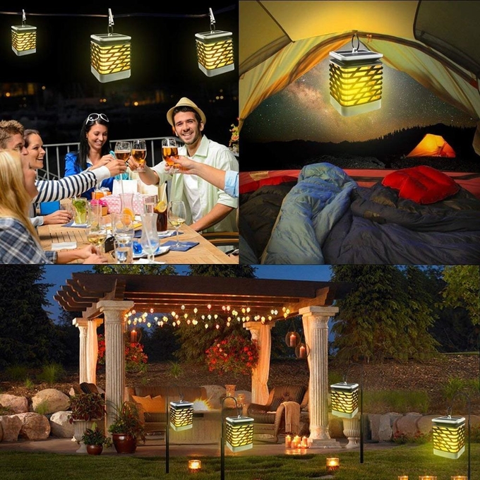 Outdoor hanging Solar Torch Lighting for Garden,Waterproof Solar Flames lamp with Flickering Flame Effect light 5