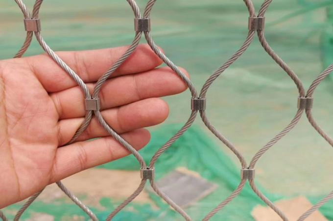 Bridge Railings And Balustrade Stainless Steel Ferrule Rope Mesh 60x60mm 1