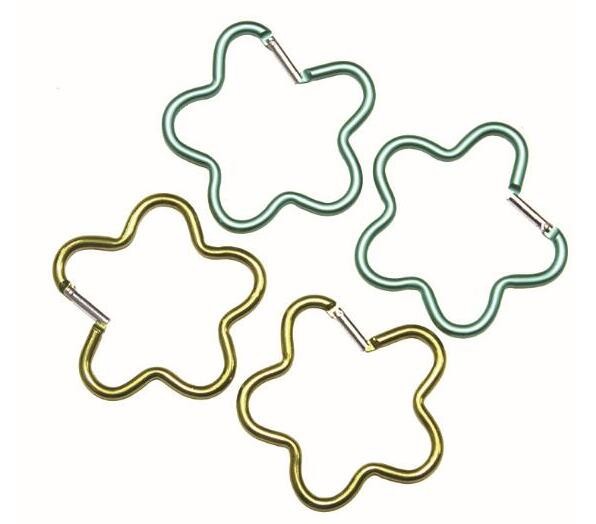 Flower Shaped Not For Climbing Colors Assorted Aluminum Carabiner