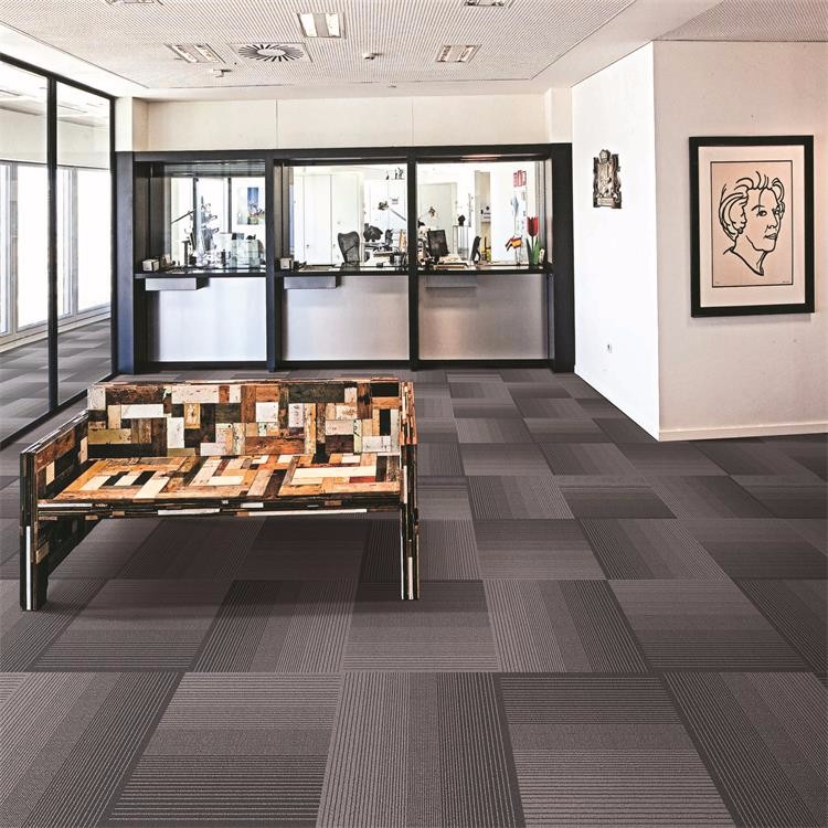 Wholesale leve loop graduate color pp formal carpet tile 50*50cm