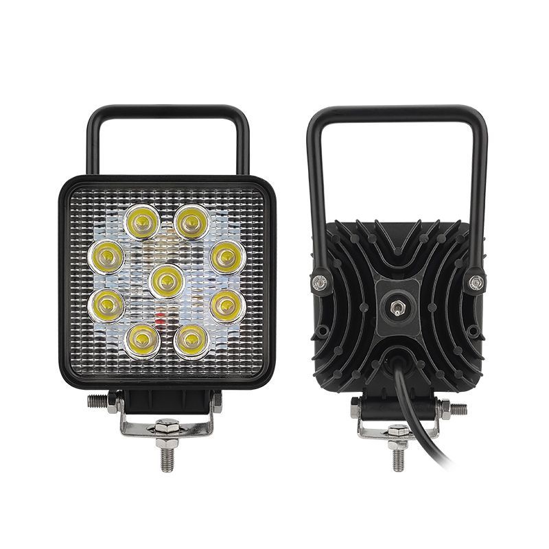 Square LED Work Light 27W with on/off Switch and Handheld 10-36V
