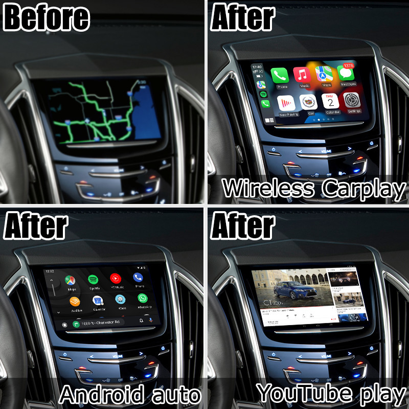 Cadillac SRX CUE carplay android auto interface Car Multimedia Navigation System