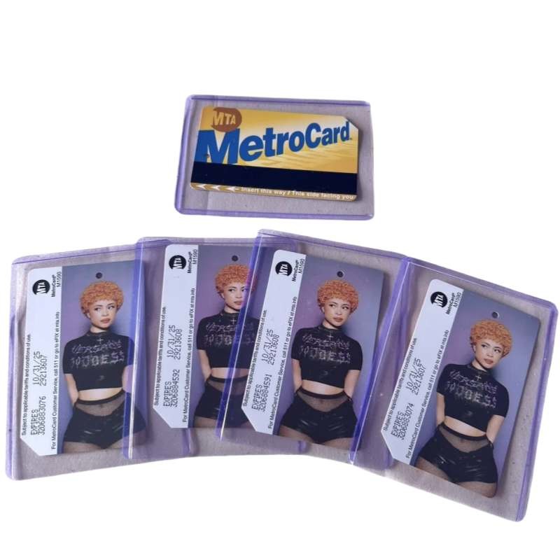 Metrocards Contactless RFID Bus Travel Card for Public Transportation Ticket Metrolcard NYC Subway Riders Ice Spice Metrocard Metrocard Fares Tap