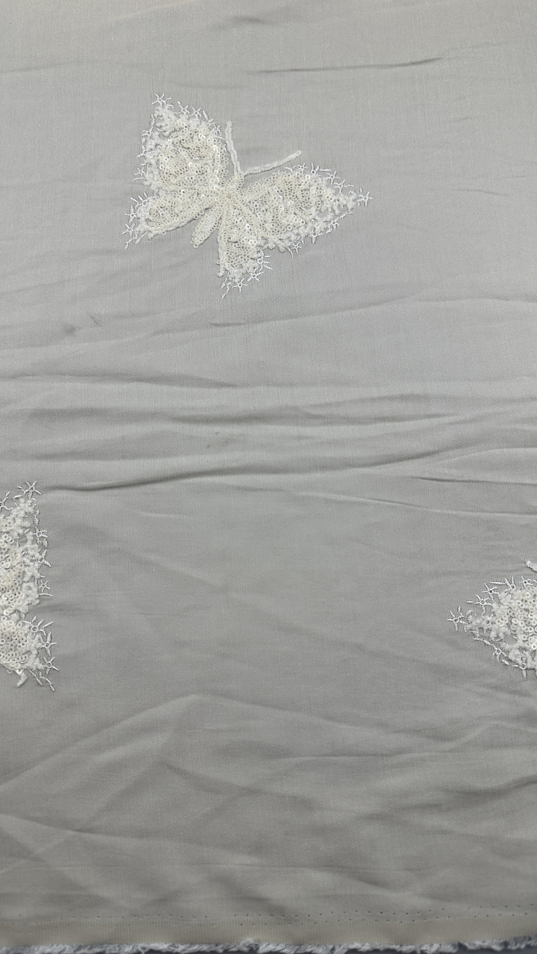 Luxury Elegant And Durable Butterfly Embroidered Lace Fabric For Home Textile Suit