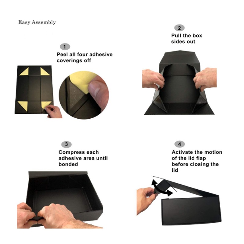 Magnetic Closure 157g art paper Apparel Gift Boxes With Ribbon