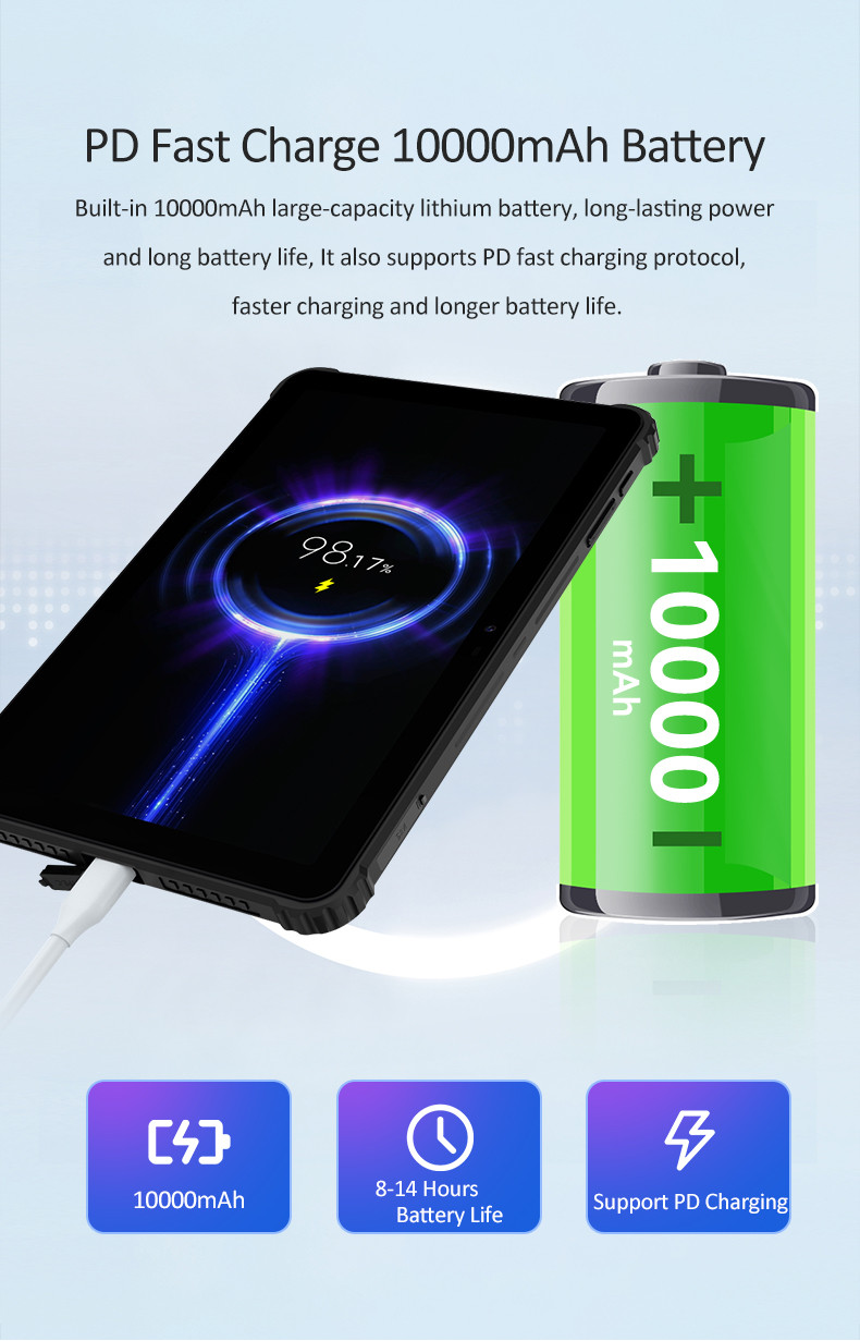 10.1 Inch HD Display Touch PC Screen Spreadtrum T1616 8 Core Android 12 8GB RAM