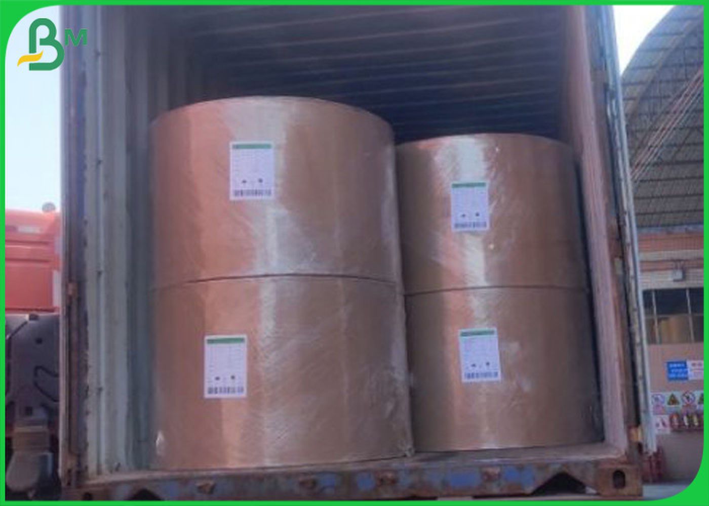 Jumbo Rolls 510mm PE Coated MG White 52gsm Poly Kraft Paper for bread bags