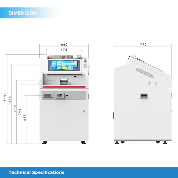 Non Cash Business Smart Teller Machine , Self Service ATM Machine 4