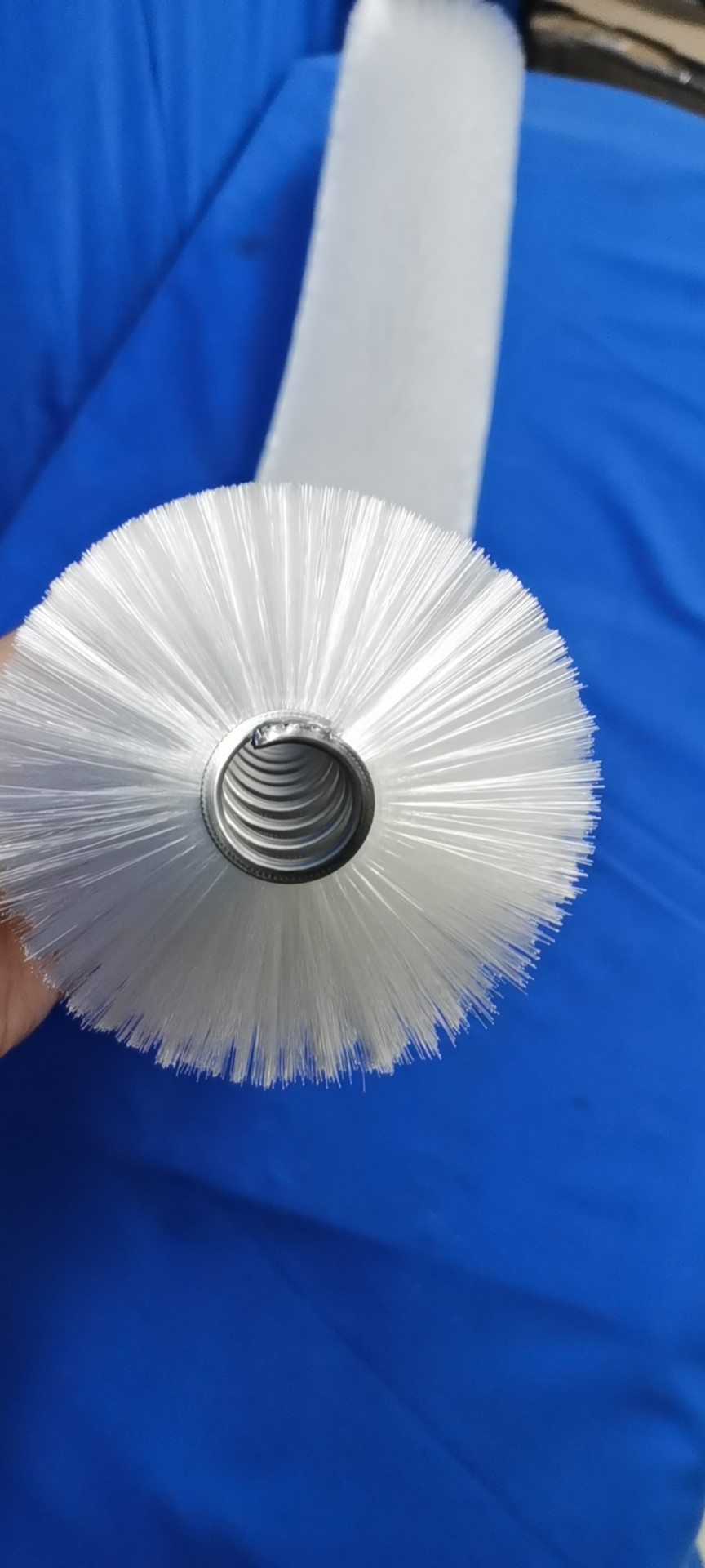 Open Wound Pitch Brushes Spiral Wire Brush Nylon Bristle Outside