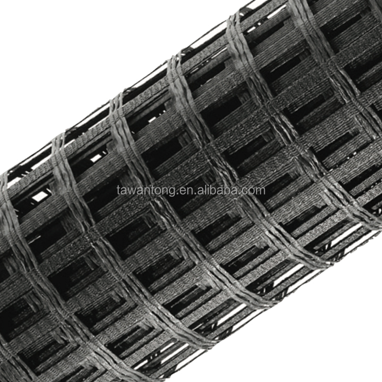 80-80 PET Geogrid For Roadbed Solidification And Onsite Training