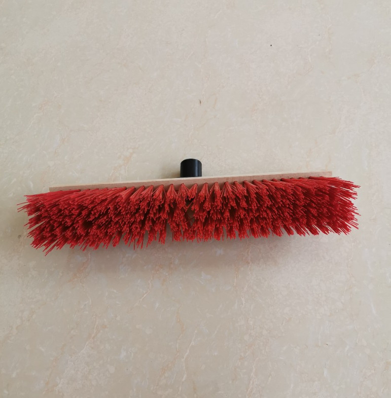 Plastic Bristle Street Sweeping Broom Head Aluminium Handle