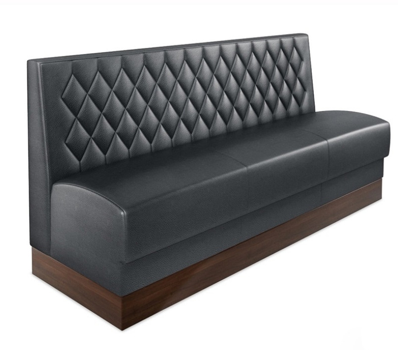 Customized Retro Leisure Bar Western Restaurant Card Seat High Back Fabric Hotel Coffee Shop Sofa