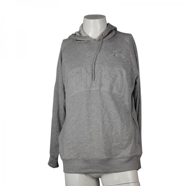 Quality Long Sleeve Jacket With Sweatshirt Hood , Side Pocket Grey Hooded Jacket for sale