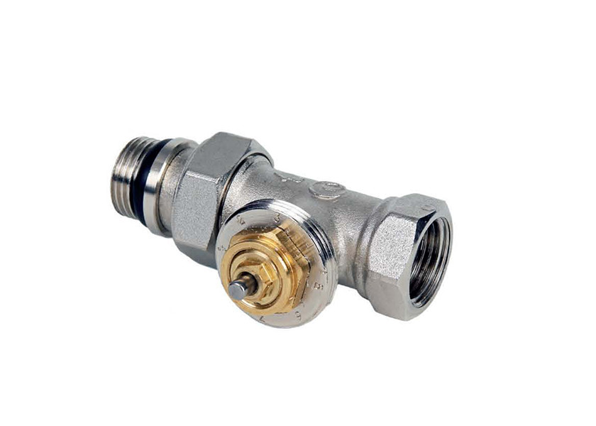 Straight Wheel Head Thermostatic Radiator Valve Manifolds For Heating