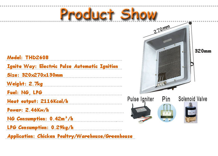CE Livestock Gas Gas Poultry Heaters Husbandry For Chicken Farm