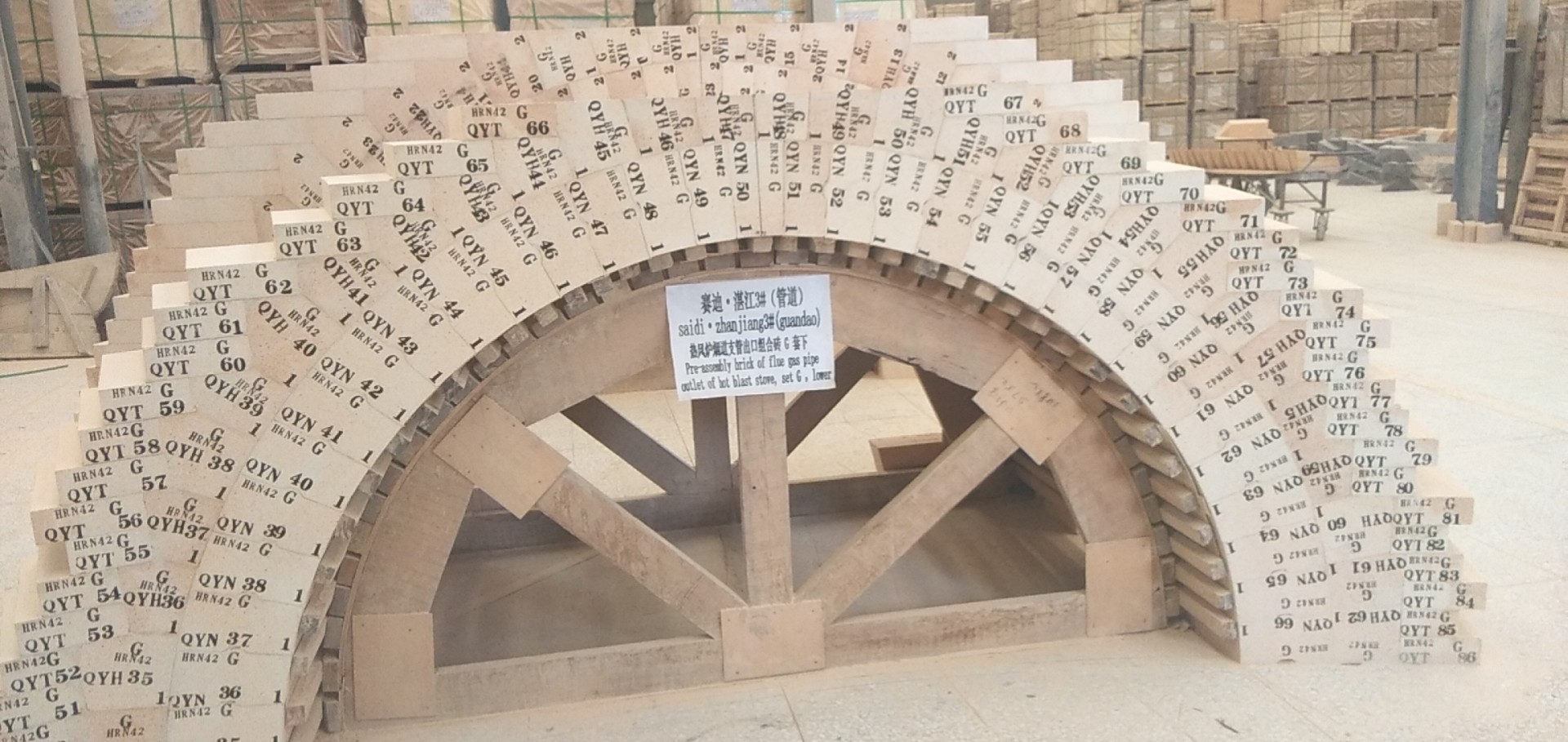 Coke Oven Pre Assembly 1480C High Alumina Refractory Bricks