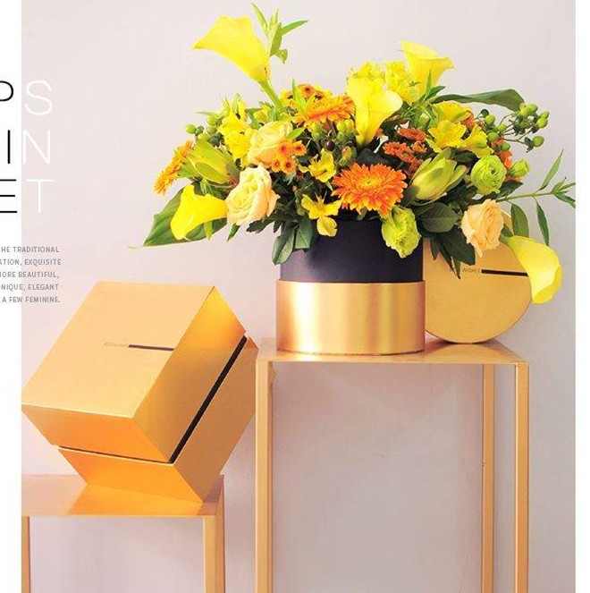 Bonbon Sustainable Happy Birthday Flower Box Packaging Personalized Cardboard Boxes