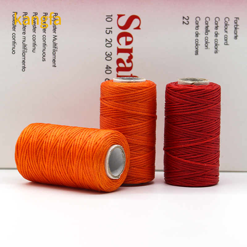 OEM/ODM Accepted Waxed Cords Polyester Sewing Thread for Leather Macrame DIY Bracelets