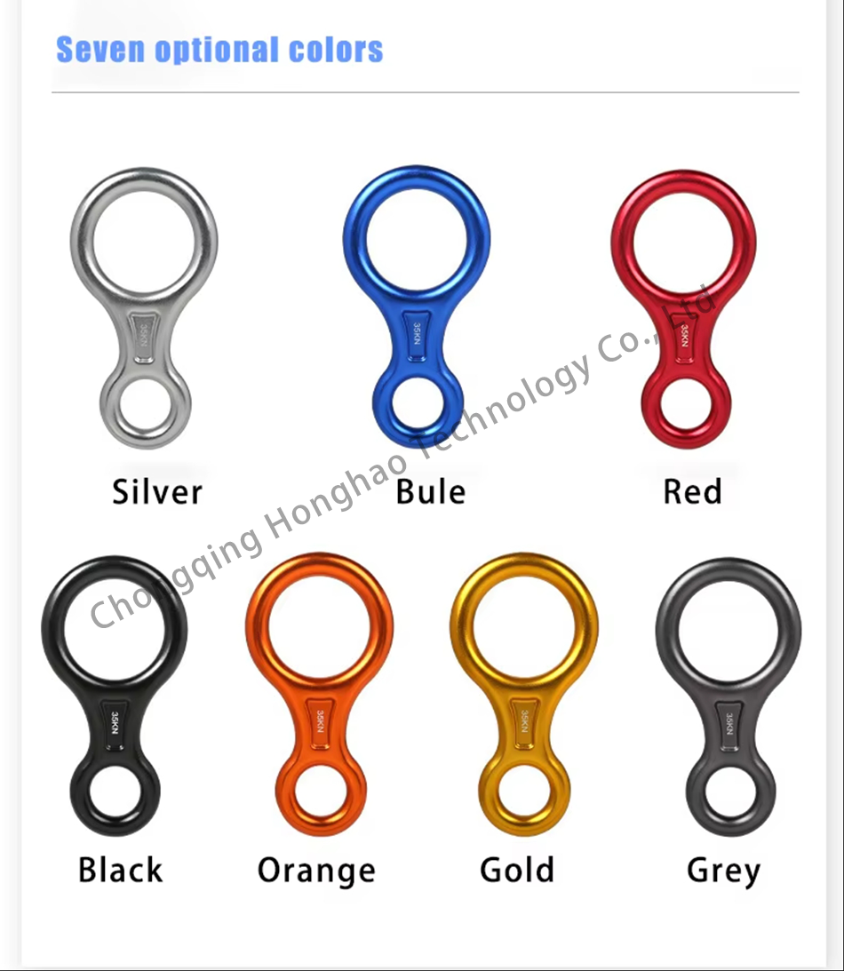 Outdoor Protection Tool Aluminum Alloy Safety Ring with Electrolytic Treatment Finish