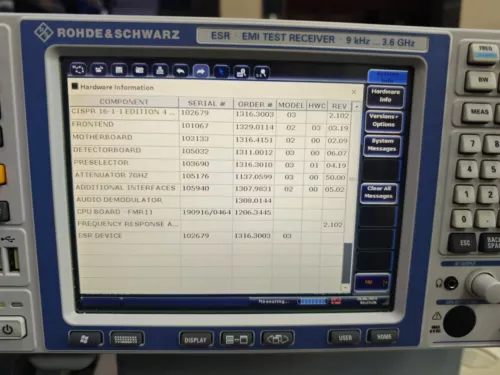 Rohde&Schwarz ESR3 Test Receiver - Picture 5 of 6