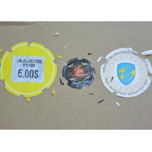Custom Destructive Blank Eggshell Stickers Label Adhesive Fragile Label Seal