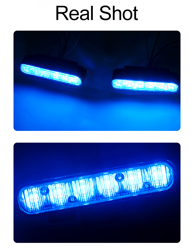 Ice Blue Motorcycle Flashing Light LED Motorcycle Lights DC12V