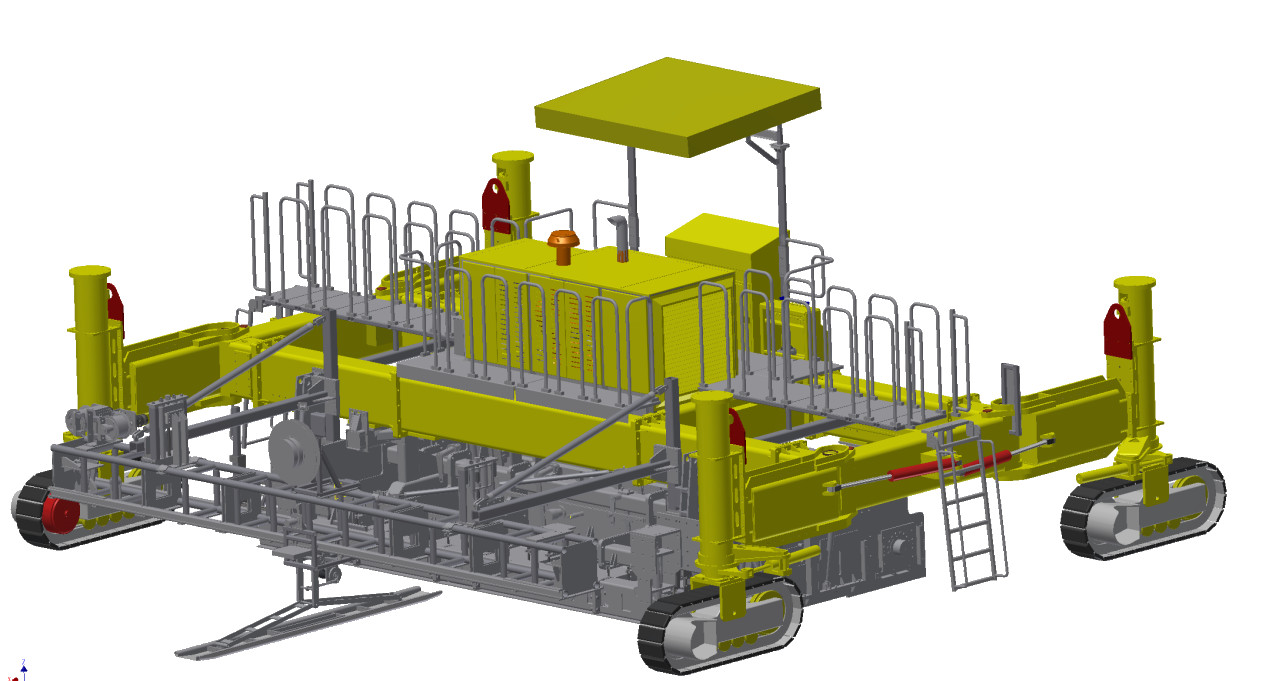 8m Slip Form Concrete Machine Smooth Cement Road Construction Paver Machine