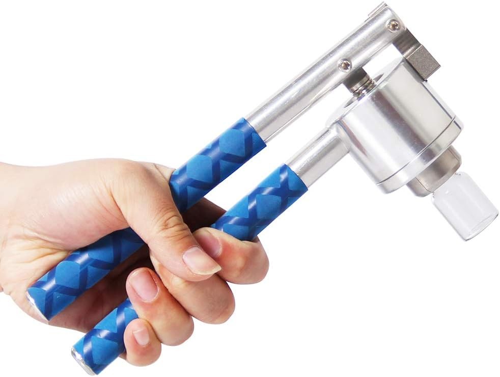 20mm Flip Vial Crimper, 100 Pcs Flip Caps And 100 Pcs Rubber Stoppers Are Included (20mm)