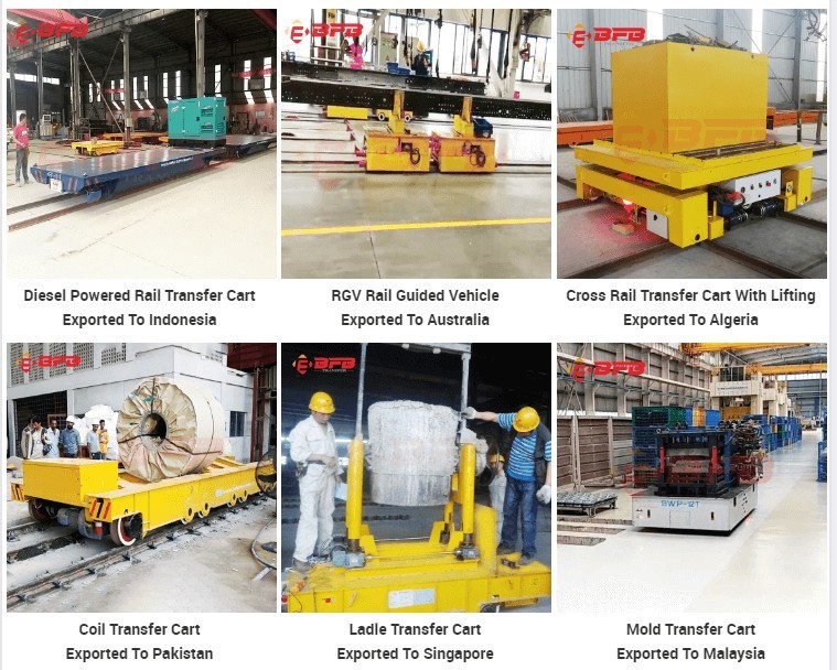 Workshop Electric 10 Ton Material Handling Platform Large Wheels