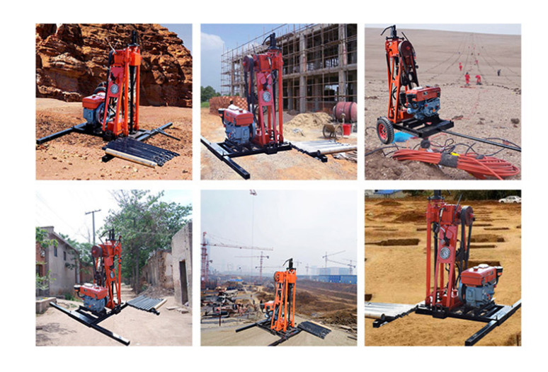 50 Meters Depth Portable Water Well Drilling Rig Mini ST 50 For Farmers Working
