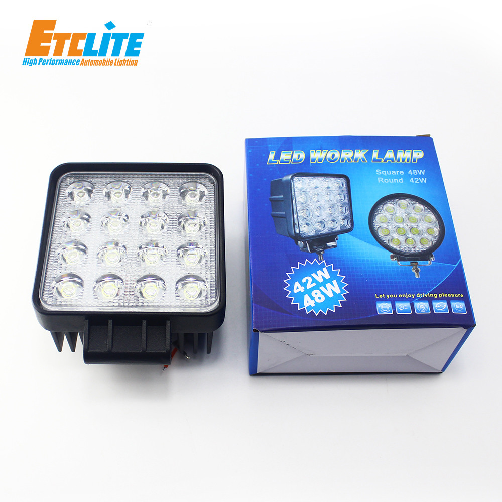12 Volt Led Work Lights For Tractors , Cob Automotive Underhood Work Light 48W