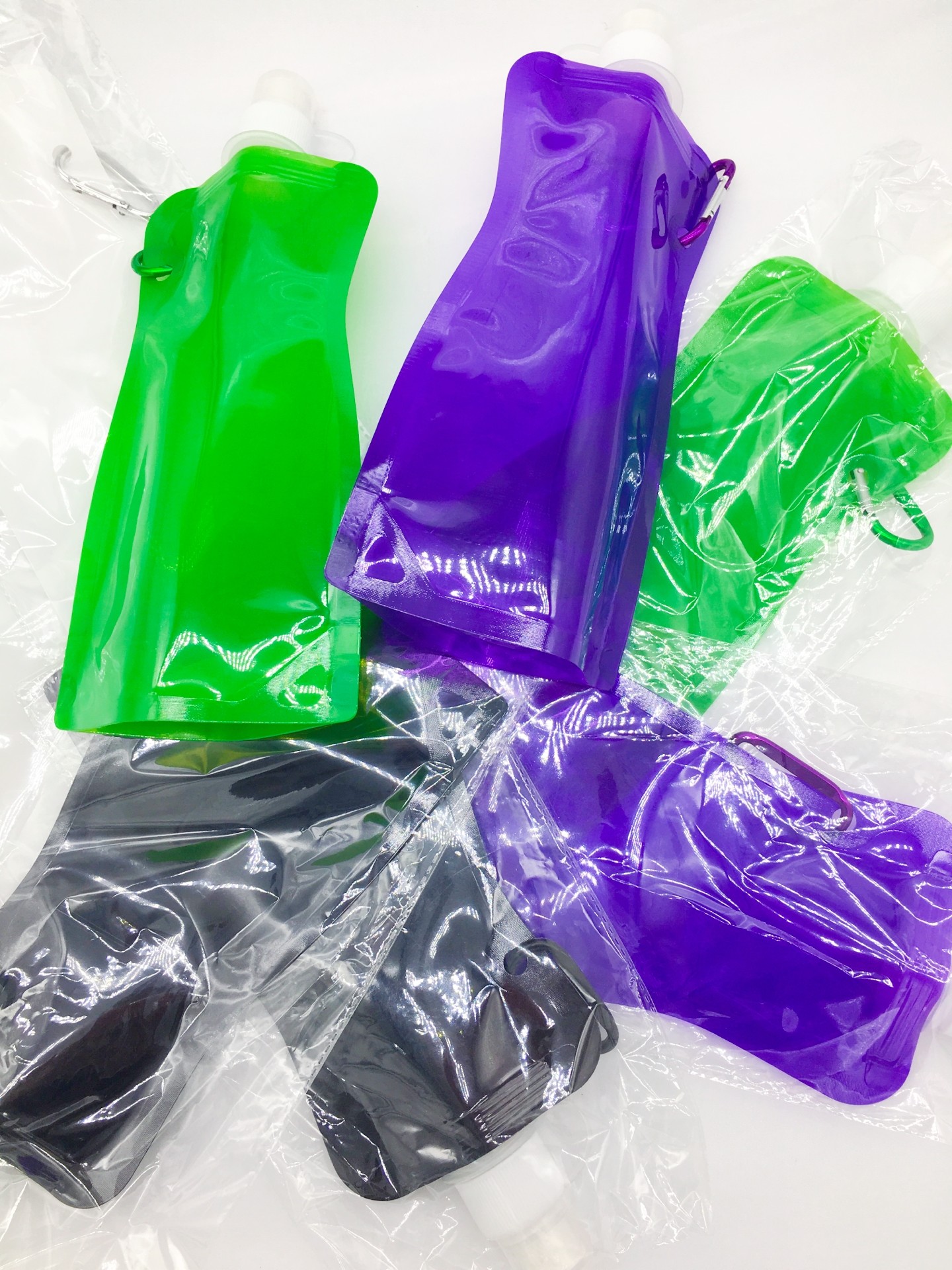 Stand Up Spout Foldable Water Bag Pouch For Juice Eco - Friendly Plastic Material